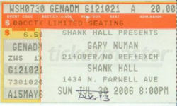 Milwaukee Ticket 2006
